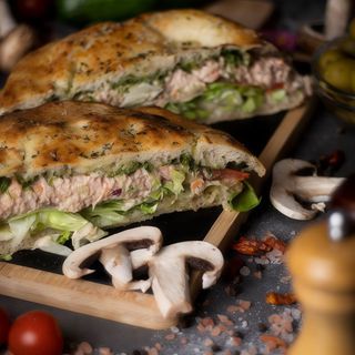 Focaccia Ripiena con Tonno