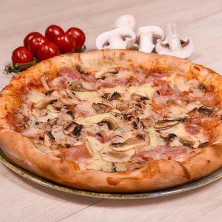 Pizza prosciuto e funghi  500gr