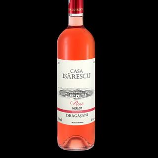 Merlot rose demisec Casa Isarescu