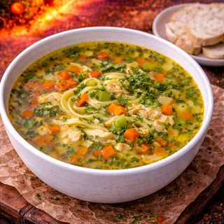 Ciorbă de Pui cu Tăiței