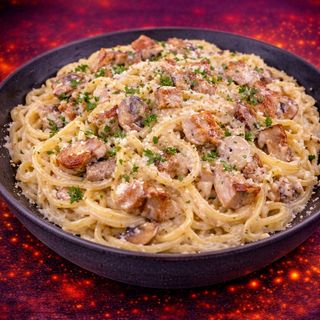 Paste cu Pui și ciuperci