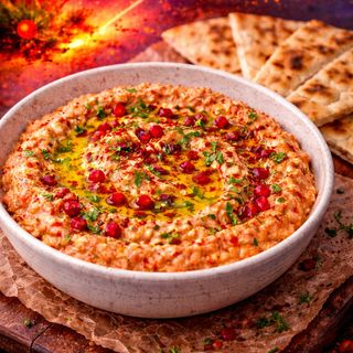 Crema de branza picantă si pită caldă