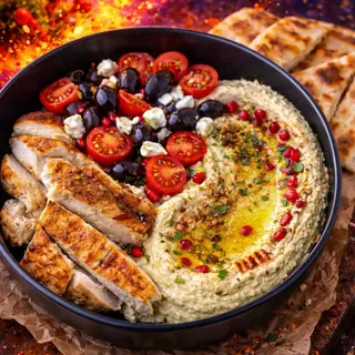 Hummus cu Pui