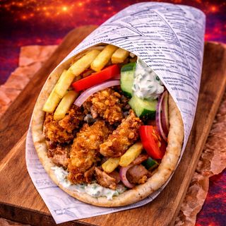 Pita gyros Crispy crocant