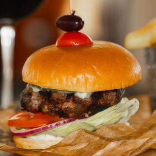 The Blue Smoked Burger