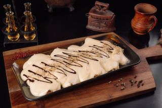 Clatite in Chateau de vin cu crema de cacao