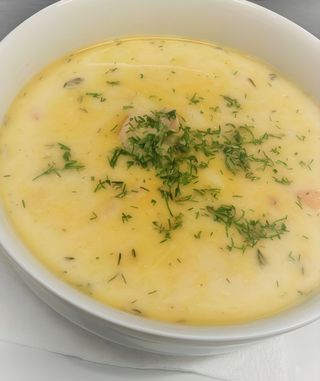 Ciorba de  pui a la grec