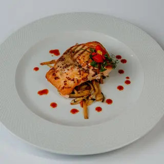 HONEY GLAZED ROBATA SALMON