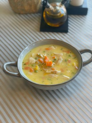 Supă Ragu de pui cu porumb