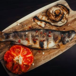 Păstrăv la grătar cu ierburi aromatice