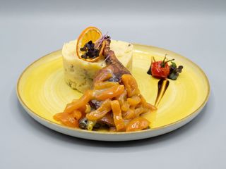 Pulpa rata confiata si piure trufat