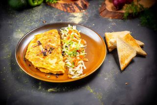 Omletă Bavareză și iaurt