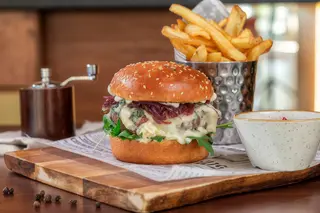 Feeling blue burger