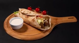Falafel wrap mic
