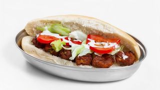 Falafel kebab sandwich