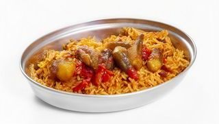 Kabsa cu garnitura de bame