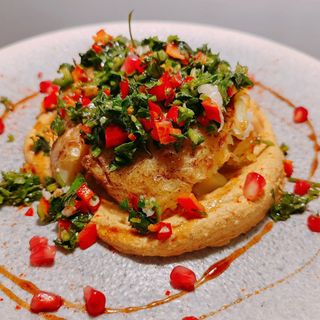 Cartof copt pe pat de tahini