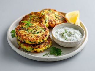 Chifteluțe din dovlecei cu tzatziki