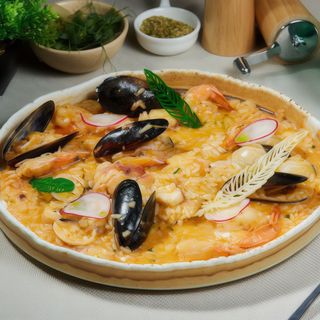 Risotto cu fructe de mare, stock de homar 510g