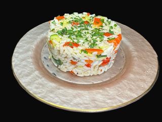 Risotto inviorat de legume tinere