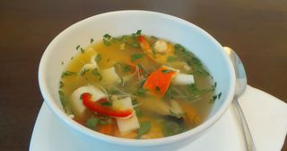 Supă cu fructe de mare