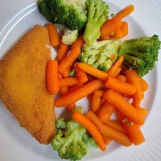 Cascaval pane si legume la abur 100g/200g