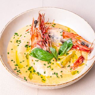 Gamberetti con salsa di burro