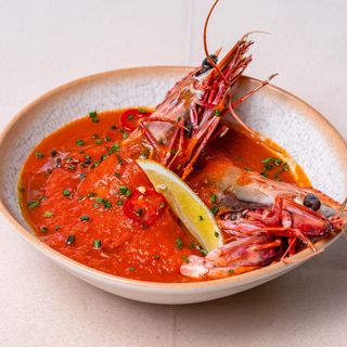 Gamberetti con salsa picante