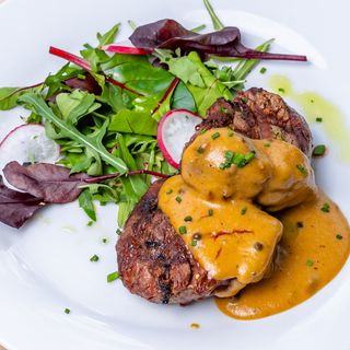 Controfiletto al pepe verde