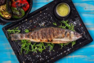 Biban de mare la grătar