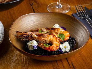 Orez negru cu creveti jumbo Argentina