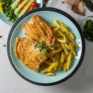 Roston sült csirkemell/Piept de pui la grătar