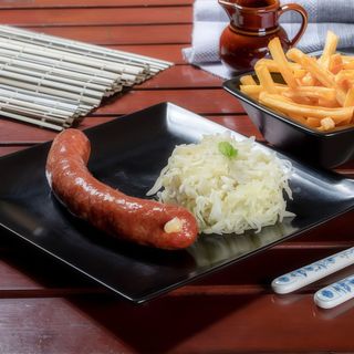 Sajtos kolbász menü/Meniu cârnați cu cașcaval