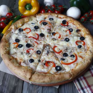 Pizza New York mare cu margine americana Ø 32cm