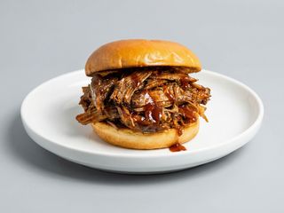 Pulled porc burger