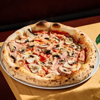 Pizza Prosciutto Funghi Medie