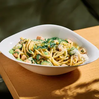 Pasta Green Salmon