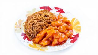 Combo pui cu ananas și tăieței