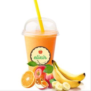 Smoothie cu portocală, măr și banană