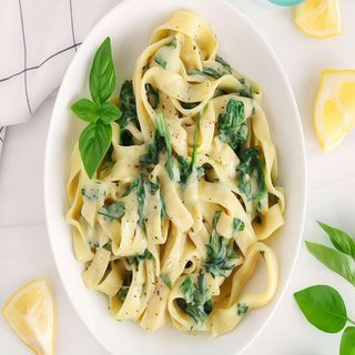 Tagliatelle cu spanac