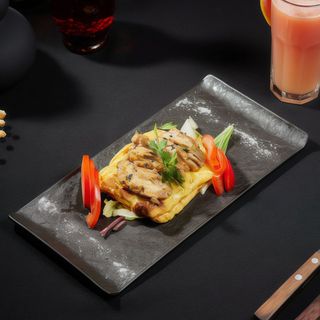 Omleta cu creier si rosii