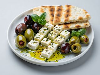 Feta grecească cu oregano și ulei de măsline