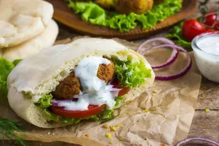 Falafel sandwich