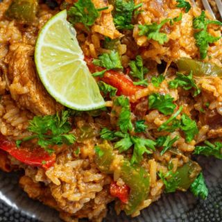 Fajitas de curcan cu orez 