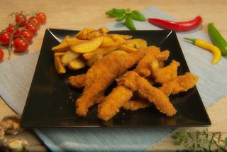 Pui Crispy cu orez sau cartofi