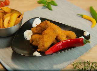 Pui crispy cu usturoi