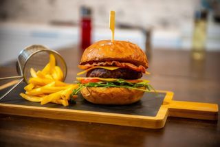 Double Cheese Serrano Burger