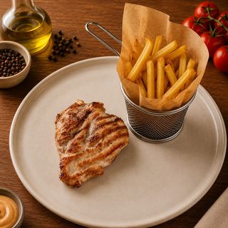 Meniu pulpă de pui la grătar 440g