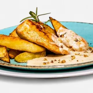 Piept de pui cu sos gorgonzola