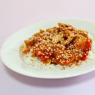 Meniu pui sweet chilly